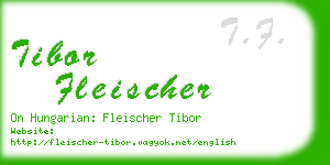 tibor fleischer business card